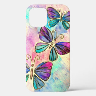 Farbenfrohe Schmetterlinge fliegen - Frühjahr - Wa Case-Mate iPhone Hülle
