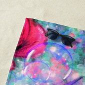 Farbenfrohe Schmetterlinge fliegen - Frühjahr - Ze Strandtuch (Beispiel)