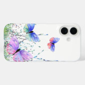 Farbenfrohe Schmetterlinge Flying iPhone Case (Rückseite (Horizontal))