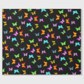 Farbenfrohe Schmetterlinge Geschenkpapier (Flach)