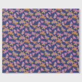 farbenfrohe Schmetterlinge Geschenkpapier (Flach)