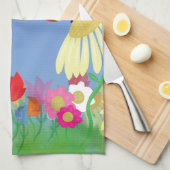 Farbenfrohe Schmetterlinge Geschirrtuch (Viertel Falte)