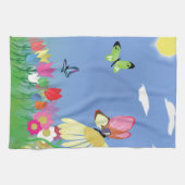Farbenfrohe Schmetterlinge Geschirrtuch (Horizontal)