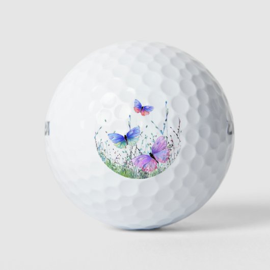 Farbenfrohe Schmetterlinge Golf Balls Golfball (Vorderseite)