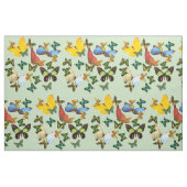 Farbenfrohe Schmetterlinge Grünes Hintergrundmuste Stoff (Fat Quarter (45,7 x 55,9 cm))