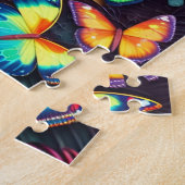 Farbenfrohe Schmetterlinge im Maguc-Wald Puzzle (Seite)