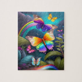 Farbenfrohe Schmetterlinge im Maguc-Wald Puzzle