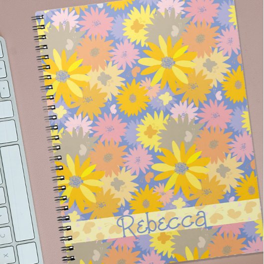 Farbenfrohe Schmetterlinge in den Personalisierten Notizblock