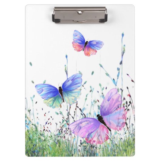 Farbenfrohe Schmetterlinge in der Natur Clipboard Klemmbrett (Vorderseite)