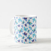 Farbenfrohe Schmetterlinge Kaffeetasse (Vorderseite Links)