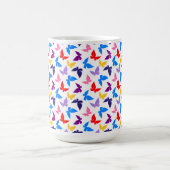 Farbenfrohe Schmetterlinge Kaffeetasse (Mittel)