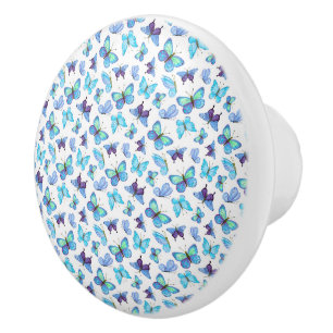 Farbenfrohe Schmetterlinge Keramikknauf