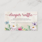 Farbenfrohe Schmetterlinge Kinderdusche Windelwind Begleitkarte (Vorderseite)