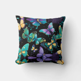 Farbenfrohe Schmetterlinge Kissen