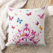 Farbenfrohe Schmetterlinge kleine Babydusche Kissen (Decke)