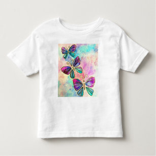 Farbenfrohe Schmetterlinge Kleinkind-T - Shirt