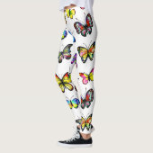 Farbenfrohe Schmetterlinge Leggings (Links)