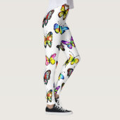 Farbenfrohe Schmetterlinge Leggings (Rechts)