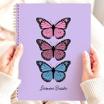 Farbenfrohe Schmetterlinge Lila Individuelle Name Planer<br><div class="desc">Bleibe und inspiriert mit diesem lebendigen Planer mit farbenfrohen Schmetterlingen auf lila Hintergrund. Personalisieren Sie es mit Ihrem Namen für eine einzigartige und fröhliche Touch. Dieser Planer ist ideal, um Termine, Termine und alle wichtigen Termine behalten. Mit seinem fröhlichen Design und seinem reichhaltigen Schreibraum ist es ein Muss für alle,...</div>