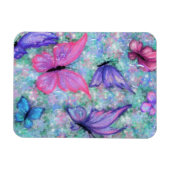 Farbenfrohe Schmetterlinge Magnet (Horizontal)