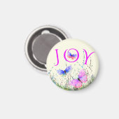 Farbenfrohe Schmetterlinge Magnet Spring Joy (Vorderseite/Rückseite)
