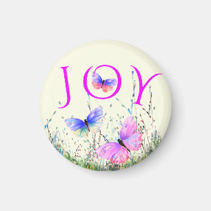 Farbenfrohe Schmetterlinge Magnet Spring Joy