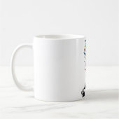 Farbenfrohe Schmetterlinge mit Gramophon Kaffeetasse (Links)