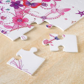 Farbenfrohe Schmetterlinge mit Kronkunstdruck/G Puzzle (Seite)