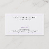 Farbenfrohe Schmetterlinge mit weißem Hintergrund Visitenkarte (Rückseite)