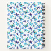 Farbenfrohe Schmetterlinge Notizblock (Rückseite)