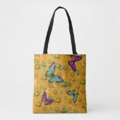 "Farbenfrohe Schmetterlinge" Personalisierbares Mo Tasche (Vorderseite)