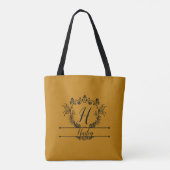 "Farbenfrohe Schmetterlinge" Personalisierbares Mo Tasche (Rückseite)