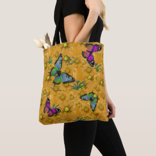 "Farbenfrohe Schmetterlinge" Personalisierbares Mo Tasche