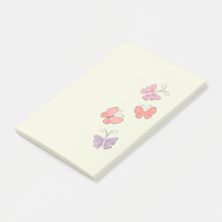 Farbenfrohe Schmetterlinge Post-it Notes Klebezettel