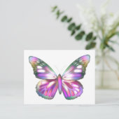 Farbenfrohe Schmetterlinge Postkarte (Stehend Vorderseite)