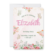 Farbenfrohe Schmetterlinge Prinzessin Girl's Gebur