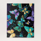 Farbenfrohe Schmetterlinge Puzzle (Vertikal)