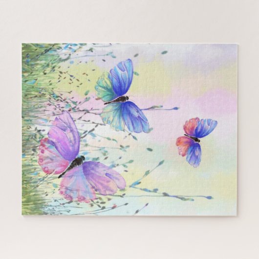 Farbenfrohe Schmetterlinge Puzzle Spring Joy (Horizontal)