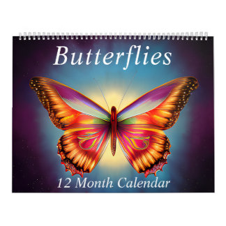 Farbenfrohe Schmetterlinge | Radiant Butterfly Mag Kalender
