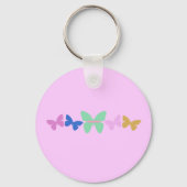 Farbenfrohe Schmetterlinge Schlüsselanhänger (Vorderseite)