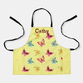 Farbenfrohe Schmetterlinge Schürze