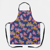 farbenfrohe Schmetterlinge Schürze (Vorderseite)