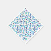 Farbenfrohe Schmetterlinge Serviette (Ecke)