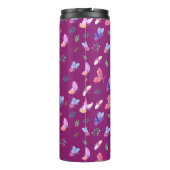 Farbenfrohe Schmetterlinge Thermosbecher (Rückseite)