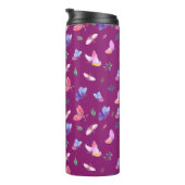 Farbenfrohe Schmetterlinge Thermosbecher (Nach rechts gedreht)