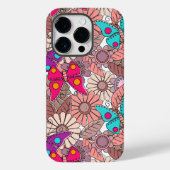 Farbenfrohe Schmetterlinge und Blume Case-Mate iPhone Hülle (Rückseite)