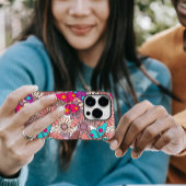 Farbenfrohe Schmetterlinge und Blume Case-Mate iPhone Hülle