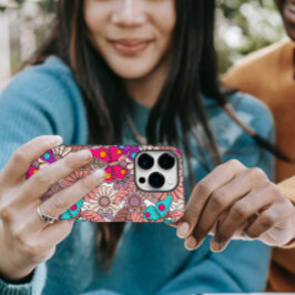 Farbenfrohe Schmetterlinge und Blume Case-Mate iPhone 14 Pro Hülle