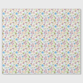 Farbenfrohe Schmetterlinge und Blume Muster monogr Geschenkpapier (Flach)