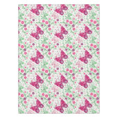 Farbenfrohe Schmetterlinge und Blume Muster Tischdecke (Vorderseite)